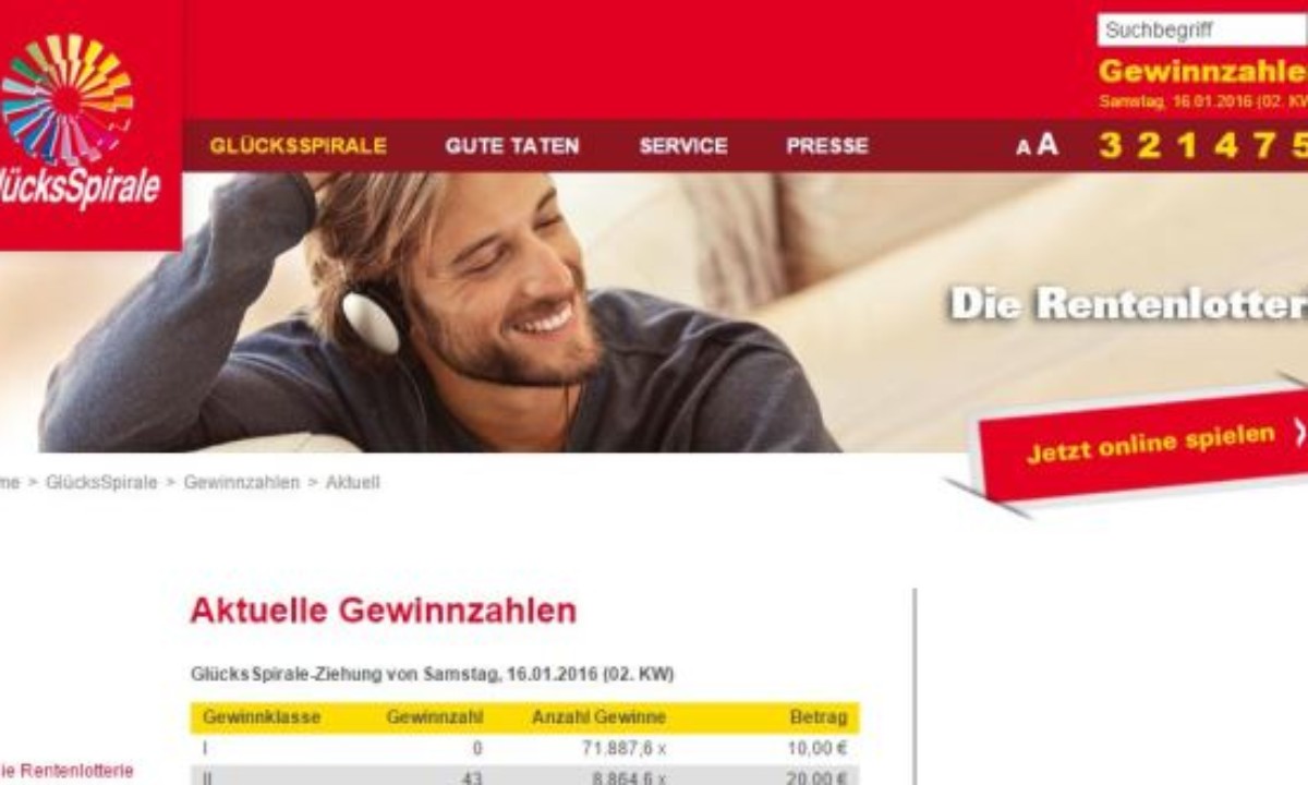 Glucksspirale Gewinnzahlen Und Online Spielen Gewinnzahlen Guru