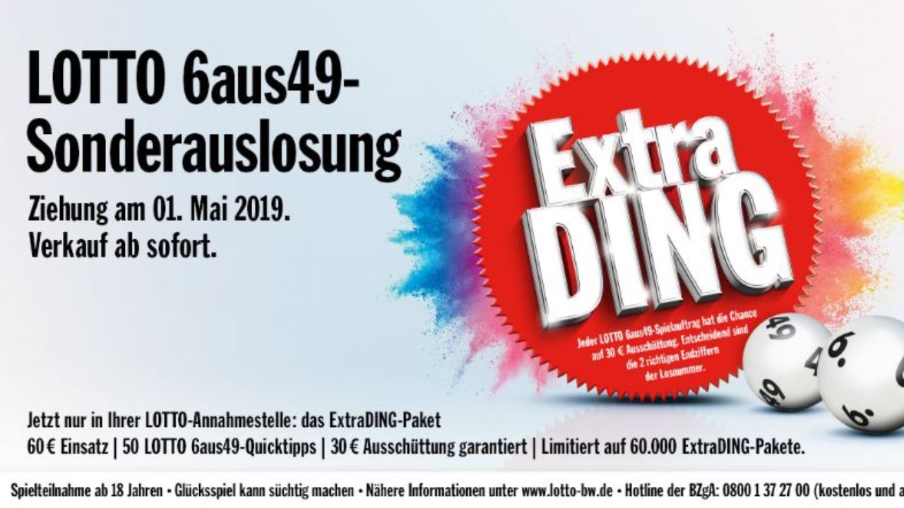 Sonderauslosung ExtraDING