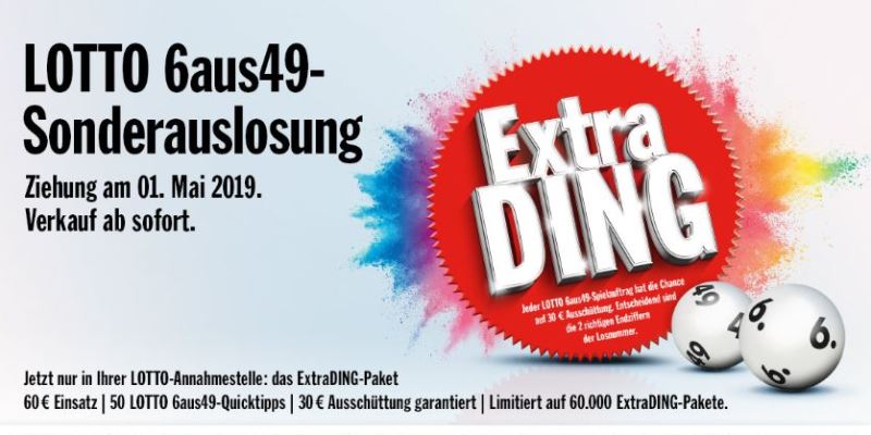 Sonderauslosung ExtraDING