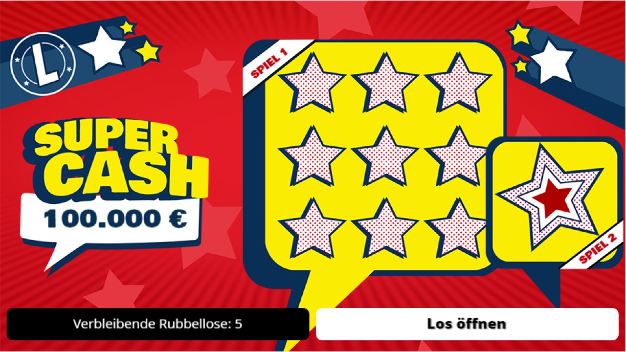 Super Cash L Lottohelden Rubbellose Bonus