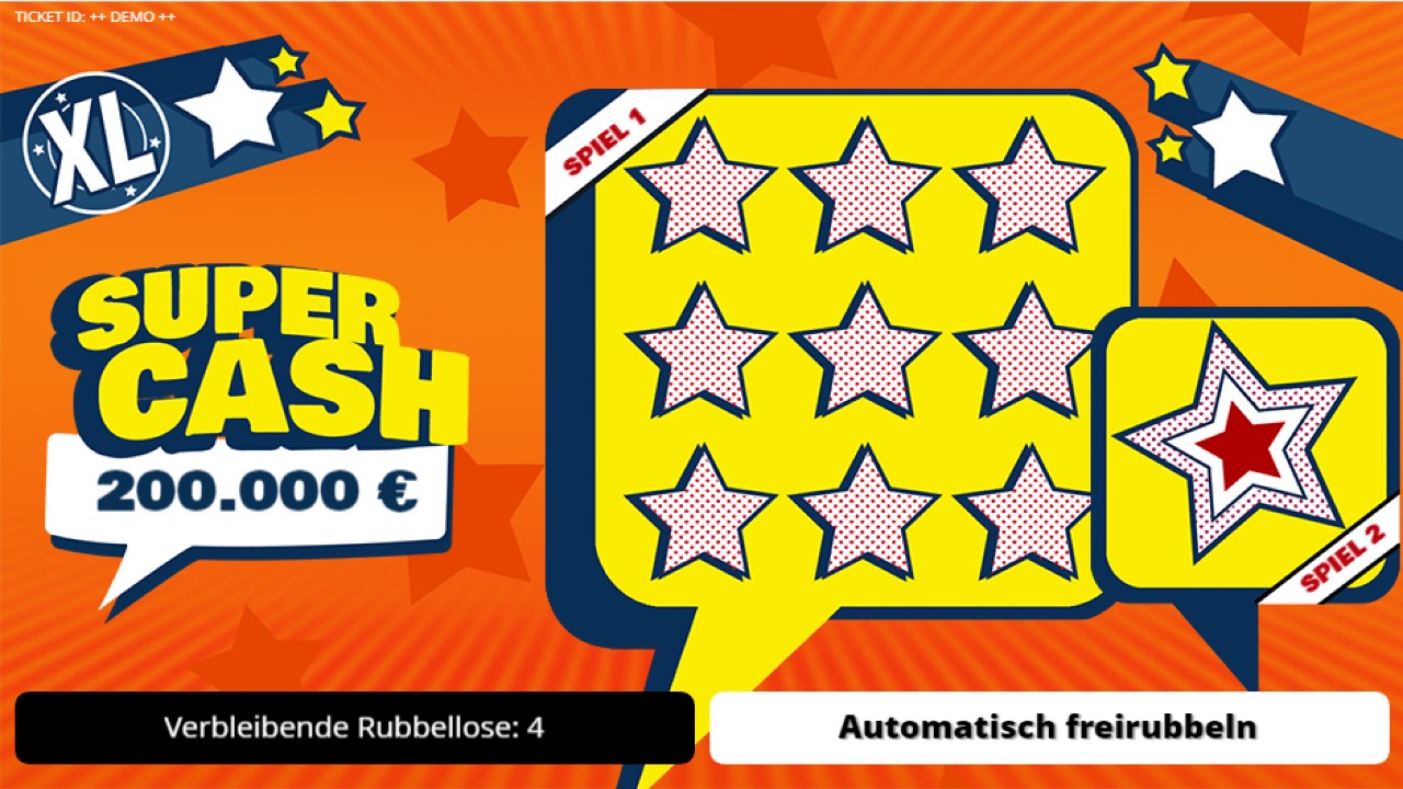 Super Cash XL Lottohelden Rubbellose Bonus