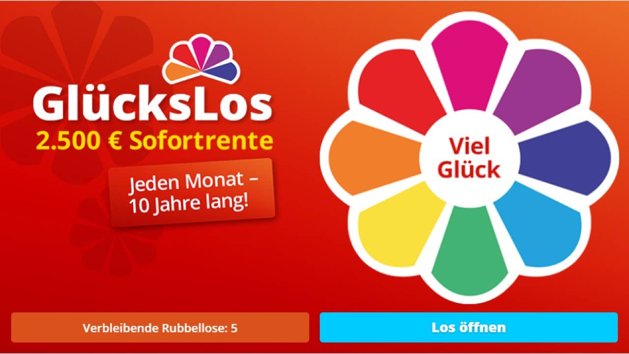 GlücksSpirale GlücksLos Rubbellos