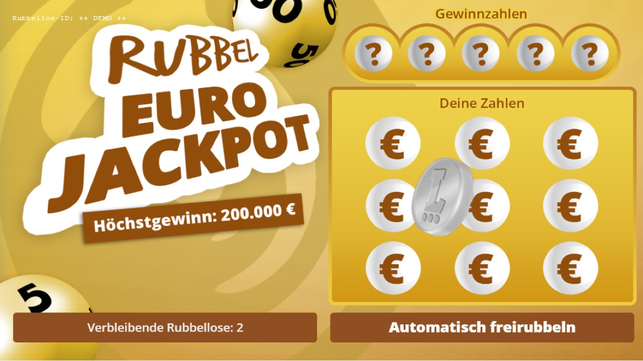 Rubbel EuroJackpot Rubbellos