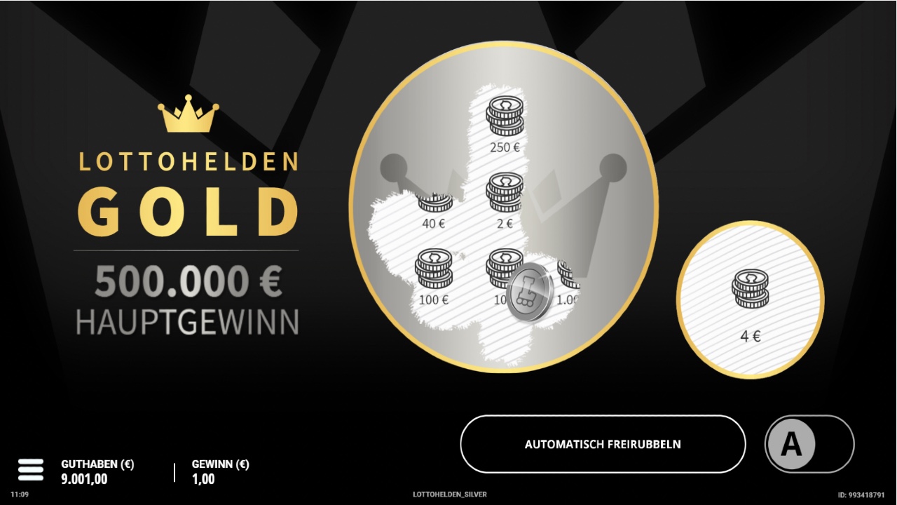 Lottohelden Gold 500K Rubbellose