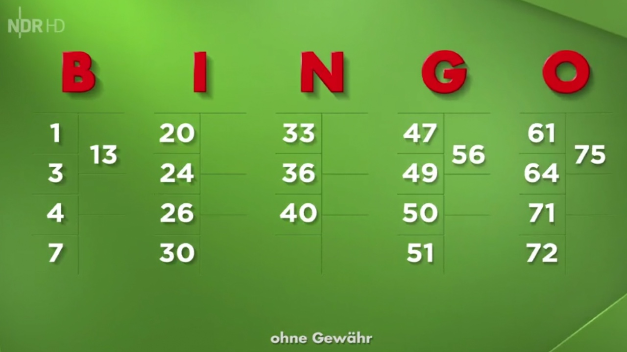 Sommermillionen beim Bingo